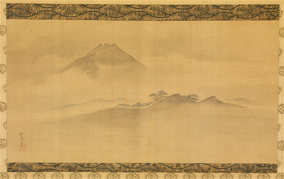 Kano Tsunenobu - Mount Fuji in the Summer - Walters 35204