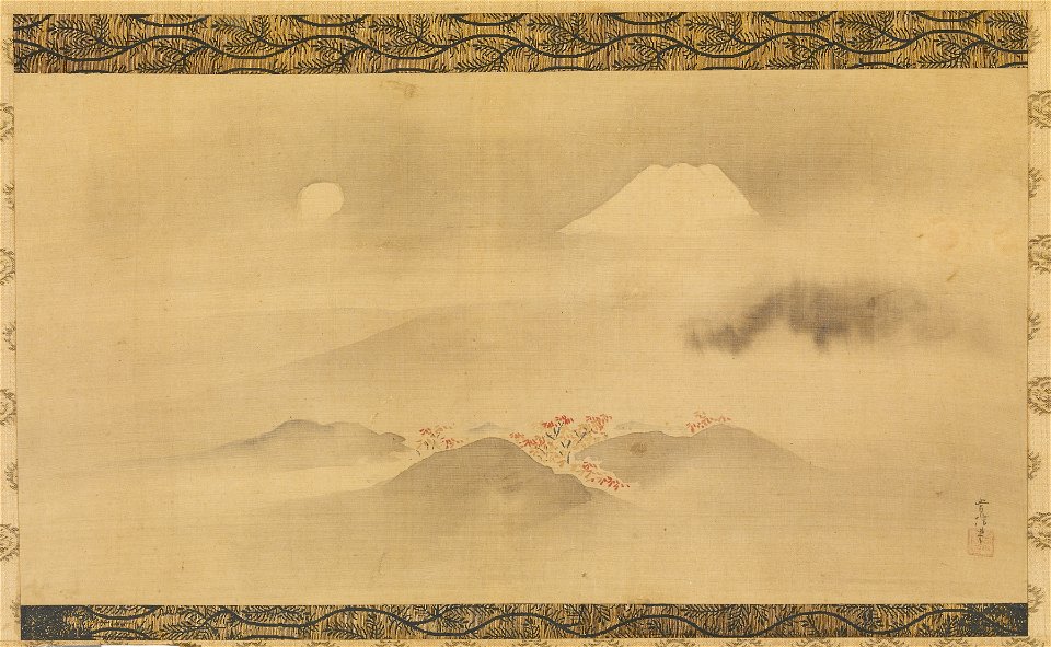 Kano Tsunenobu - Mount Fuji in the Autumn - Walters 35205