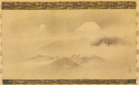 Kano Tsunenobu - Mount Fuji in the Autumn - Walters 35205
