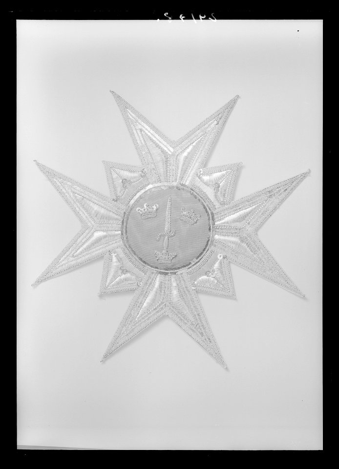 Kappkraschan för kommendör med stora korset av Svärdsorden, Sverige, 1800-talets mitt - Livrustkammaren - 60480