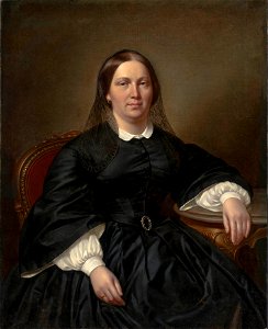 Kaniewski - Portret pani Tabęckiej 1864