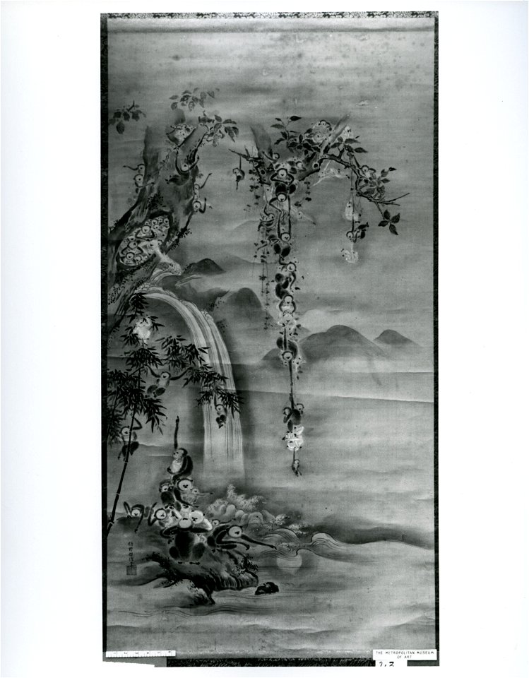 Kano Tanshin (Morimasa) - Family of Monkeys - 14.76.23 - Metropolitan Museum of Art