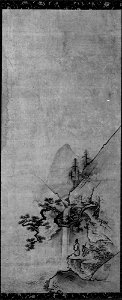 Kano Kōi - Chinese Woman in a Boat and Figures in Landscapes - 63.174.1–.3 - Metropolitan Museum of Art