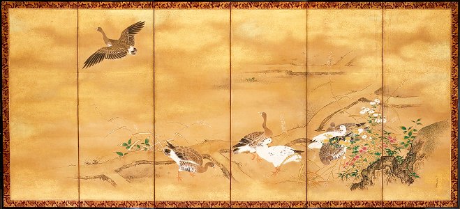 Kano Tsunenobu - Reeds and Geese - 80.43.2 - Detroit Institute of Arts
