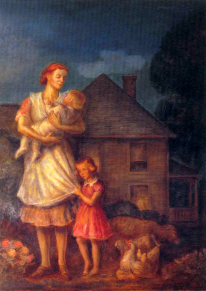 Kansas Pastoral -- Planter's Family (Curry)