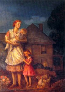 Kansas Pastoral -- Planter's Family (Curry)