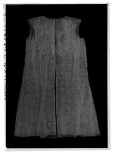 Kappa av svart mönstrad sammet, ca 1611-1632 - Livrustkammaren - 78555-negative