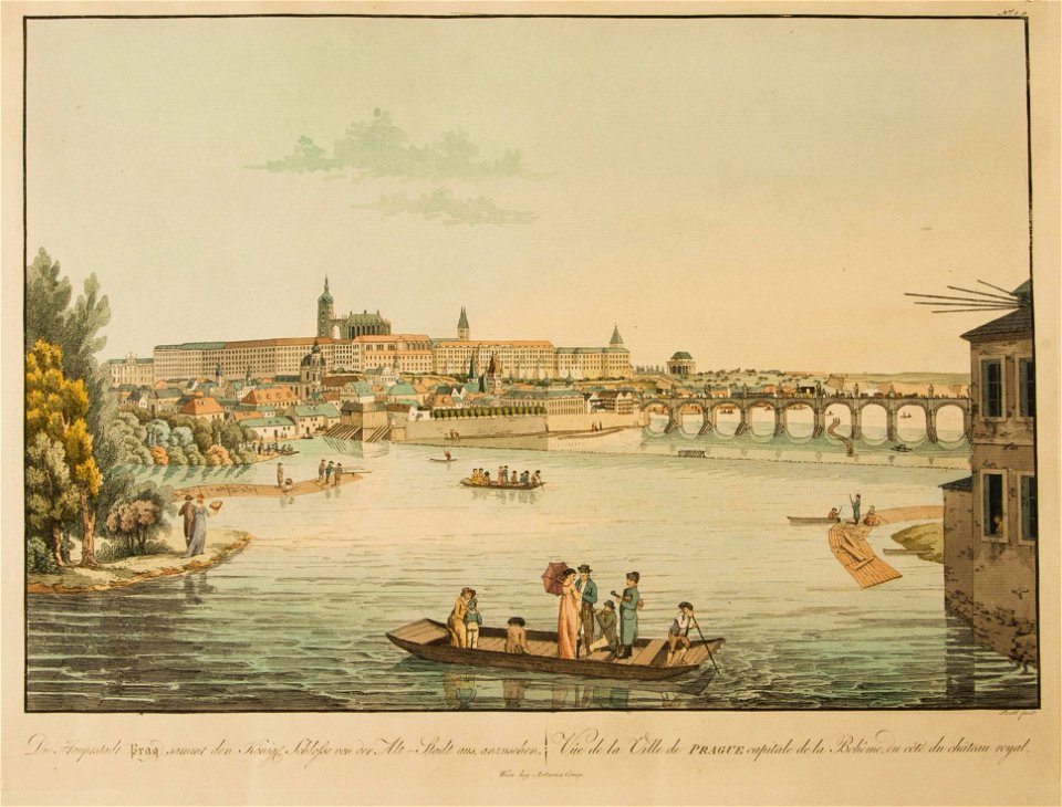 Karel Postl Moldau und Hradschin