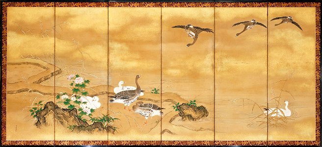 Kano Tsunenobu - Reeds and Geese - 80.43.1 - Detroit Institute of Arts