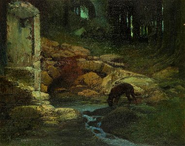 Karel Rasek An der Waldesquelle 1909