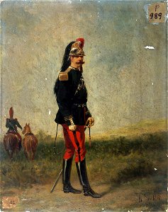 Karel Frederik Bombled - Portrait d'un officier de cuirassiers - P989 - Musée Carnavalet