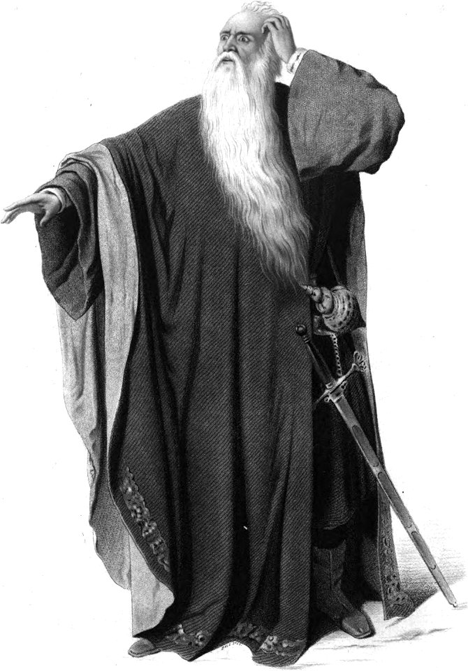 Karl Grunert als König Lear (Freya 01-1861 S 121)