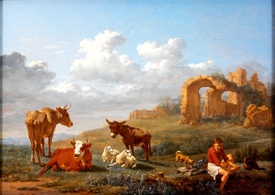 Karel Dujardin - Landscape with Ruins - 20.230 - Rhode Island School of Design Museum