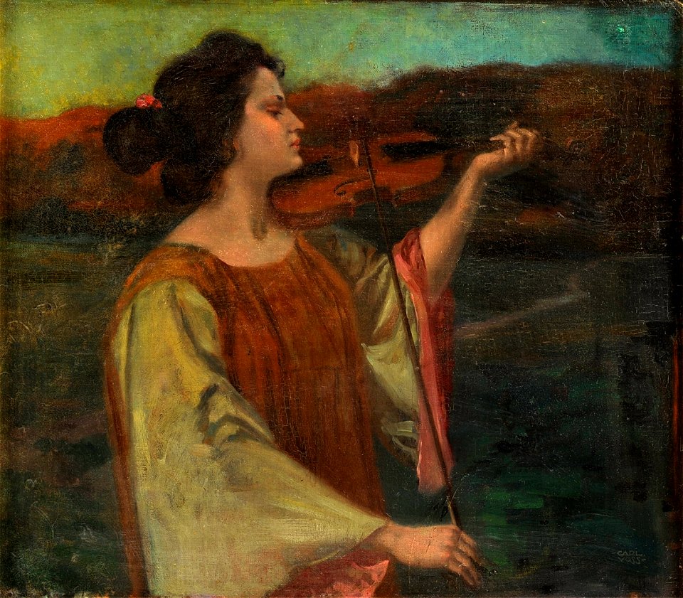 Karl Leopold Voss Die Violonistin