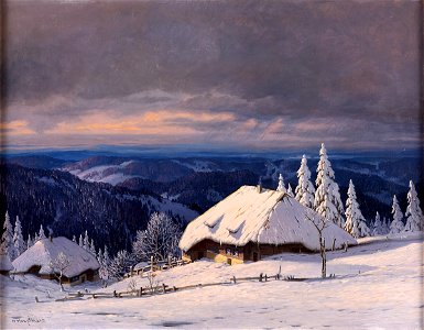 Karl Hauptmann Wintertag im Schwarzwald