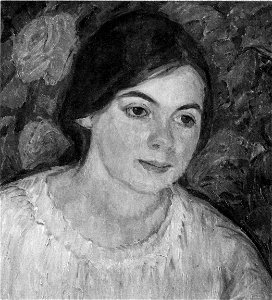 Karin Boye, 1900-1941, gift med Leif Björk (Elsa Nilsson) - Nationalmuseum - 16263