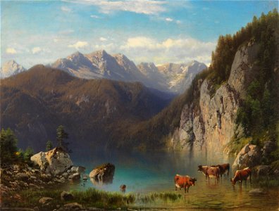 Karl Millner Der Alpsee bei Hohenschwangau 1872