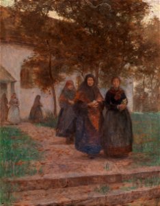 Karl Friedrich Gsur Beim Kirchgang