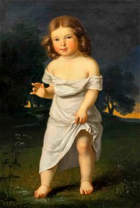 Karl Agricola Kind im weißen Gewand 1829