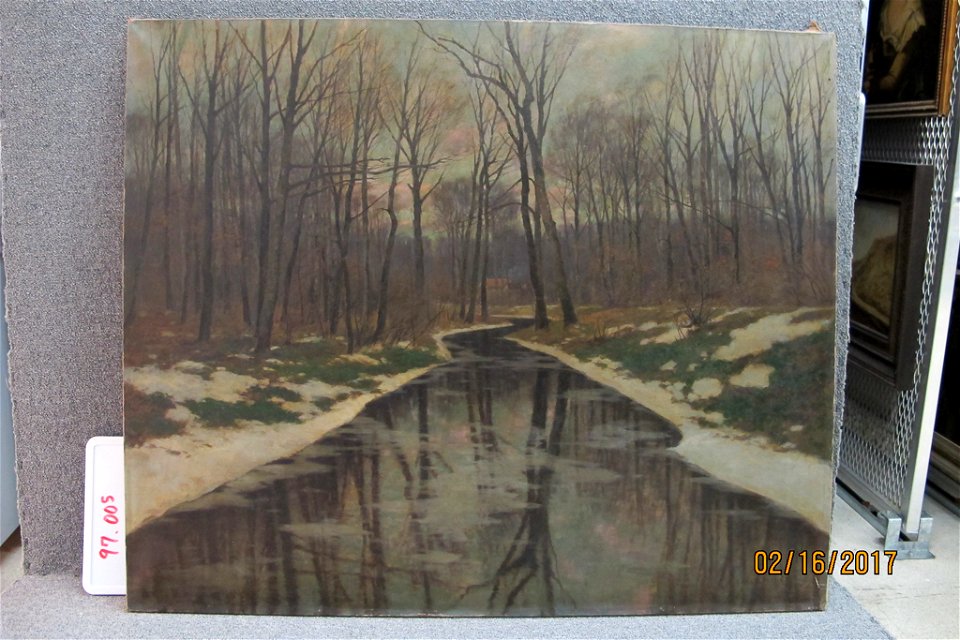 Karl Küstner - Brook, Winter - 97.005 - Rhode Island School of Design Museum
