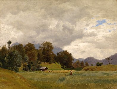 Karl Eckermann Almlandschaft 1871
