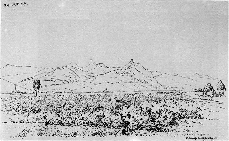 Karl Friedrich Schinkel Siebengebirge 1816