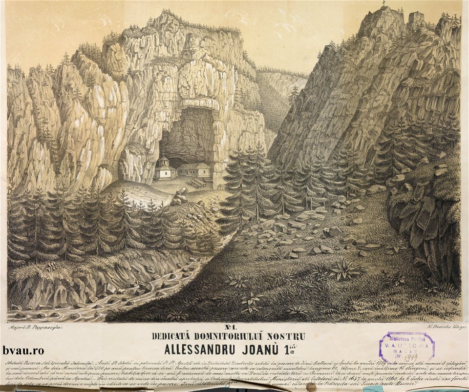 Karl Danielis - Peştera Ialomicioara, 1860