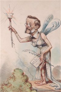 Karikatur Brunner von Wattenwyl c1883
