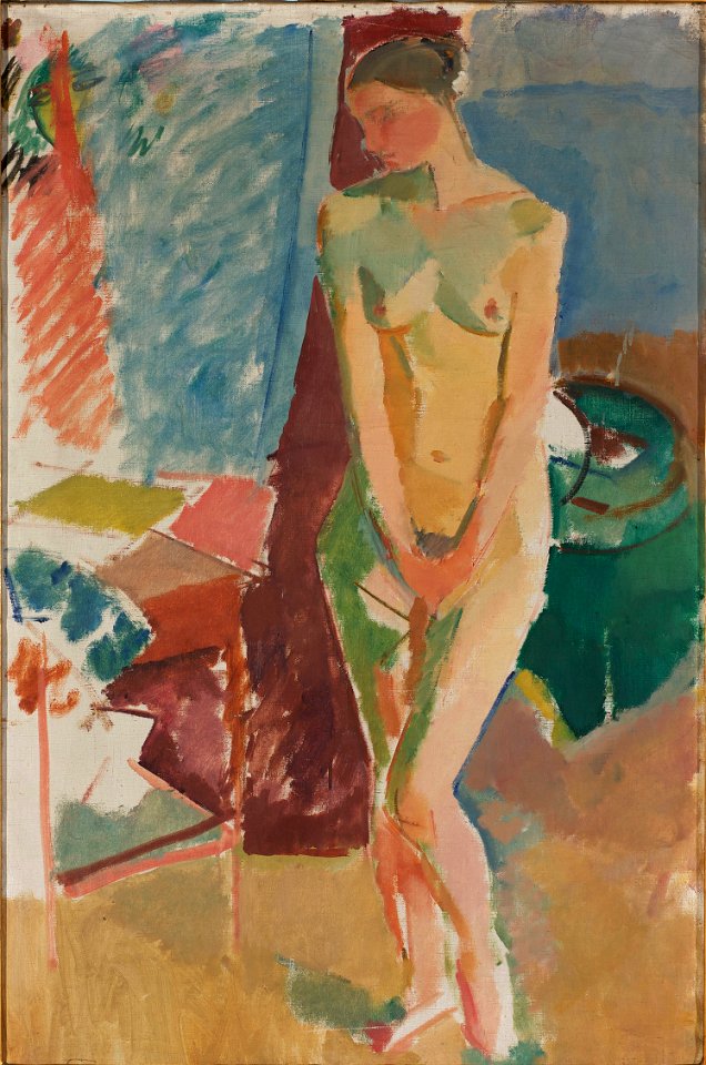 Karl Isakson - Standing nude - Google Art Project