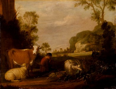 Karel Dujardin - Shepherd Playing Music - O 1258 - Slovak National Gallery