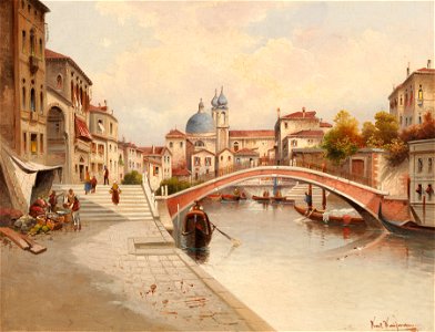 Karl Kaufmann - Venetian Motif II. Free illustration for personal and commercial use.