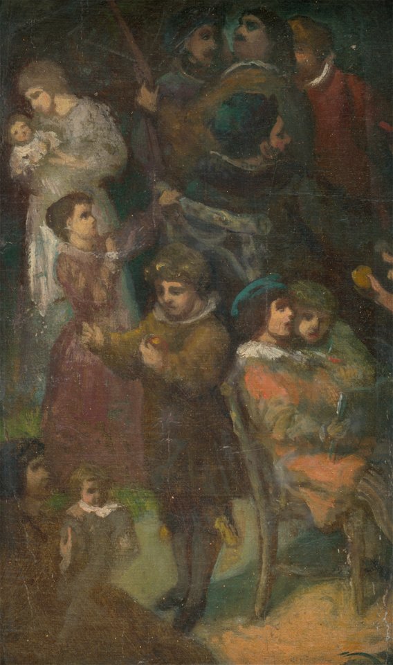 Karel Purkyně - Skica k Shakespearovským sprievodom ^ - M 400 - Ernest Zmeták Art Gallery