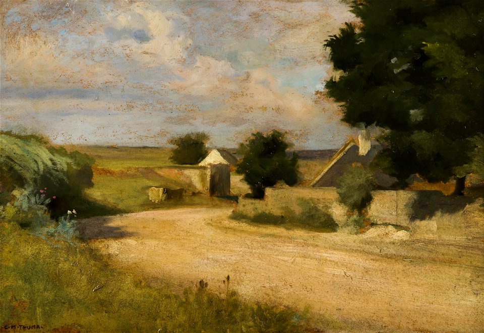 Karl Maria Thuma - At the Edge of a Village
