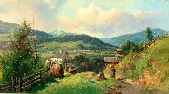 Karl Haunold - A view of Radstadt im Pongau