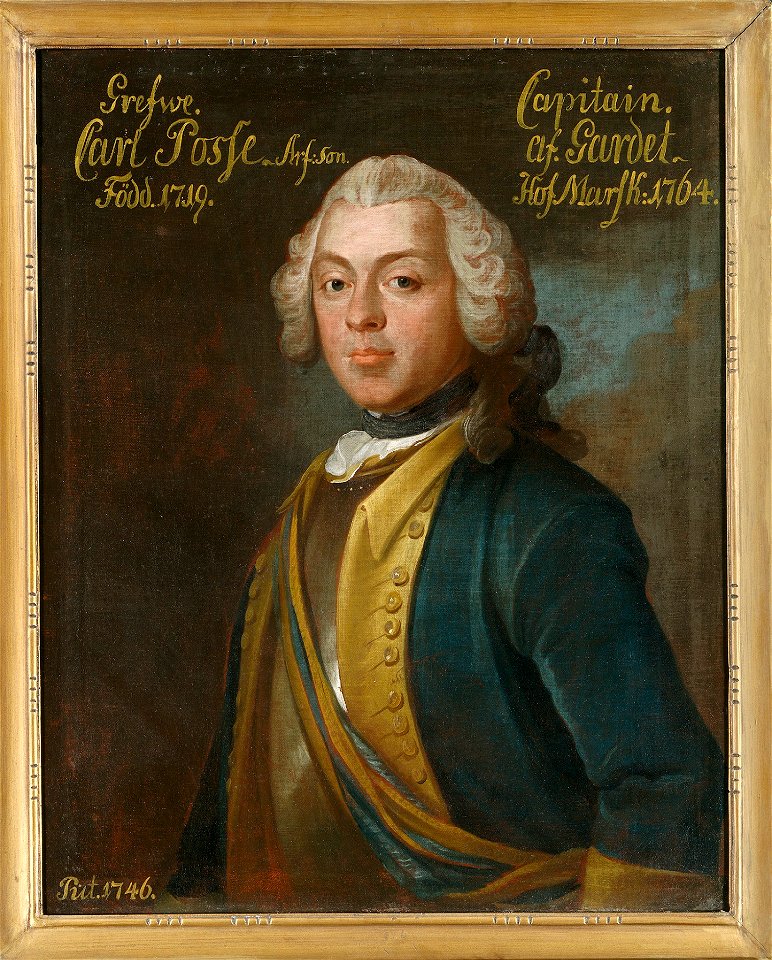 Karl Arvidsson Posse, 1719-91 (Olof Arenius) - Nationalmuseum - 15025