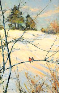 Karl Nordström-Vinterbild från Skansen