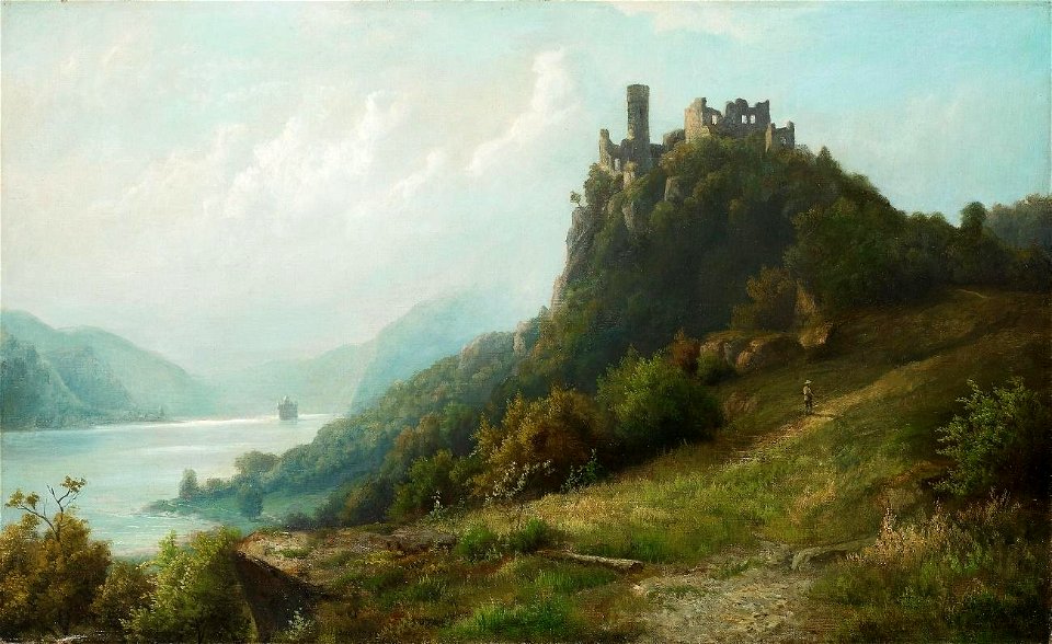 Karl Buchholz - Die Schönburg bei Oberwesel und Pfalzgrafenstein bei Kaub