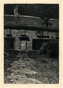 Karl Friedrich Wilhelm Mielatz (American, 1864-1919) - The Witch's House in Salem - 2014.111 - Cleveland Museum of Art