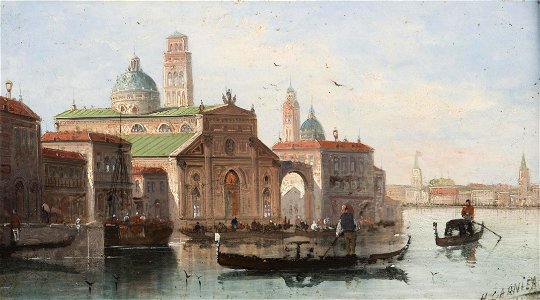 Karl Kaufmann - Venice. Free illustration for personal and commercial use.