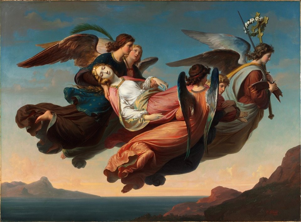 Karl von Blaas - The Miraculous Translation of the Body of Saint Catherine of Alexandria to Sinai - 1992.288 - Harvard Art Museums