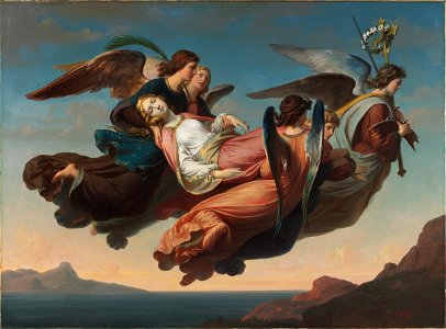 Karl von Blaas - The Miraculous Translation of the Body of Saint Catherine of Alexandria to Sinai - 1992.288 - Harvard Art Museums