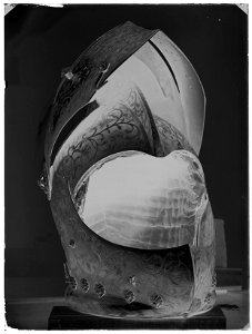 Karl IXs begravningshjälm, 1611 - Livrustkammaren - 43058-negative
