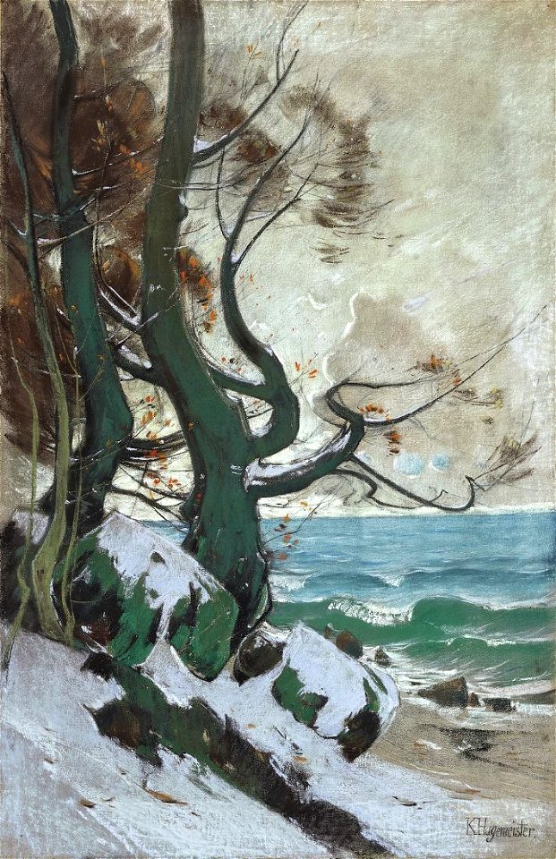 Karl Hagemeister Küstenlandschaft in Lohme Buchen am Ufer