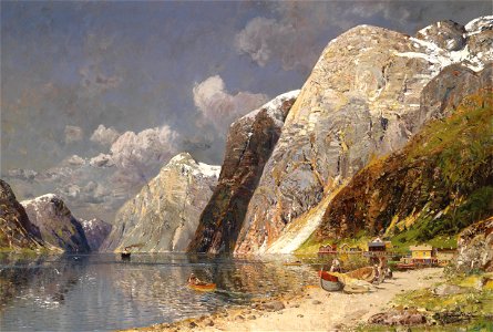 Karl Kaufmann Grosse Fjordlandschaft. Free illustration for personal and commercial use.