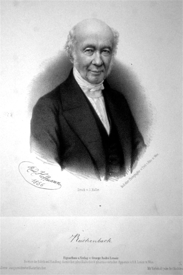 Karl Freiherr von Reichenbach Litho