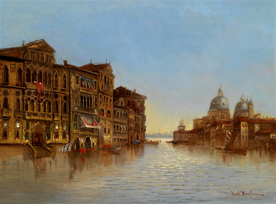 Karl Kaufmann Venedig mit Santa Maria della Salute