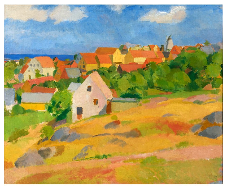Karl Isakson - View over Gudhjem - Google Art Project