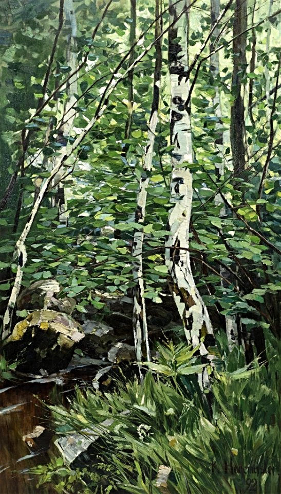 Karl Hagemeister - Birkenwäldchen im Frühling - BG-M 12089-14 - Berlinische Galerie