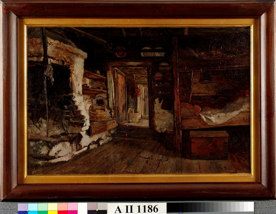 Karl Emanuel Jansson - Tuvansisusta Ahvenanmaalta - A II 1186 - Finnish National Gallery