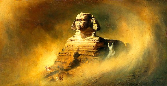 Karl Wilhelm Diefenbach - Sphinx. Free illustration for personal and commercial use.